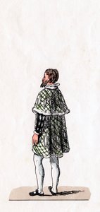 Noble, diseño de vestuario para la obra de Shakespeare, Enrique VIII, siglo XIX de Unbekannt