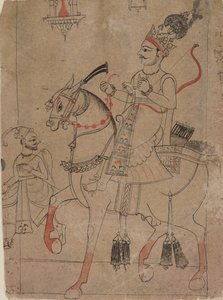 Noble a caballo, mediados del siglo XVIII de Unbekannt