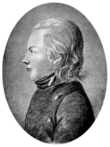 Novalis Friedrich von Hardenberg, poeta y novelista romántico alemán, c. 1800