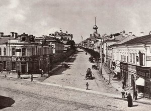 Calle Novaya Basmannaya, Moscú, Rusia, 1880s de Unbekannt