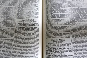 Obersteinbach, Bas-Rhin, Francia, el 29/5/2014 - Biblia. Templo luterano. de Unbekannt