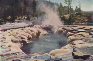 Géiser Oblong, Parque Yellowstone, 1916
