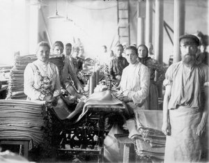 Fábrica de bolsas textiles Okulov. Kulotino, 1905