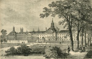 Antiguo Hospital de Belén, Moorfields alrededor de 1750, c1872 de Unbekannt