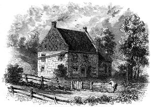 Casa holandesa antigua, Long Island, Nueva York, siglo XVIII, c1880 de Unbekannt