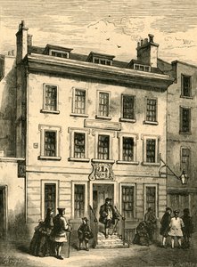 Casa antigua aún en pie en Bolt Court, 1897