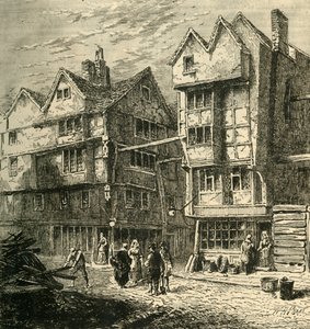 Casas antiguas que anteriormente estaban en Butchers Row, alrededor de 1800, 1881 de Unbekannt