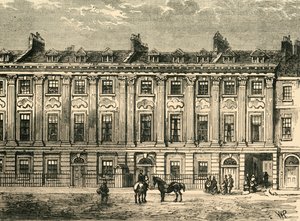Casas antiguas en Great Queen Street, lado sur, 1850, 1881 de Unbekannt