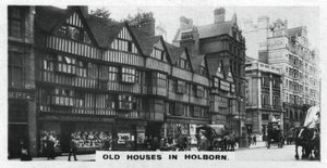 Casas antiguas en Holborn, Londres, c1920s