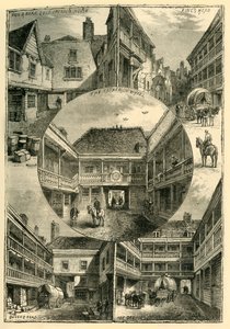 Viejas posadas en Southwark, c1878 de Unbekannt