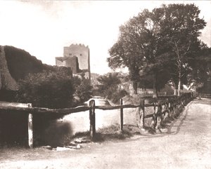 Antiguo foso, Castillo de Portchester, Hampshire, 1894 de Unbekannt