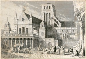 La antigua catedral de San Pablo, Ciudad de Londres, 1660 de Unbekannt