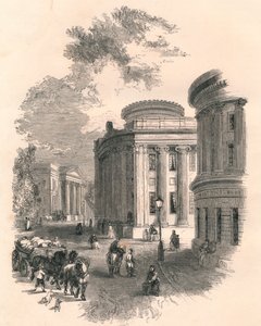Antiguo Ayuntamiento y Edificios Comerciales, Leeds, siglo XIX de Unbekannt
