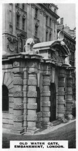 Antigua Puerta de Agua, Embankment, Londres, c1920s