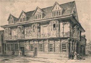 Casa antigua en Ipswich, Suffolk, 1915 de Unbekannt