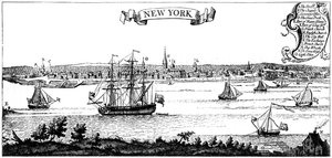 Vista antigua de Nueva York, 1730 c1880 de Unbekannt