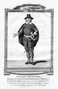 Oliver Cromwell, líder militar y político inglés, 1706 de Unbekannt