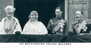 En el balcón del Palacio de Buckingham, 1923 1937