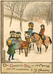 En la mañana de Navidad, con los cumplidos de San Nicolás, 1883 de Unbekannt