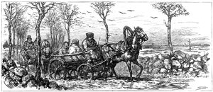 En un camino cerca de San Petersburgo, Rusia, 1882
