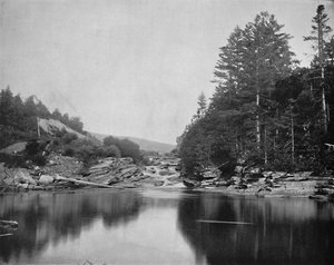 En el río Ammonoosuc, Montañas Blancas, New Hampshire
