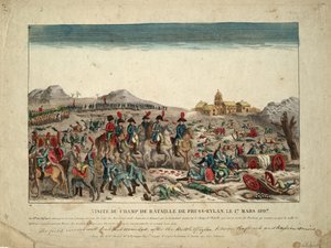 En el campo de batalla de Eylau, 1807 de Unbekannt