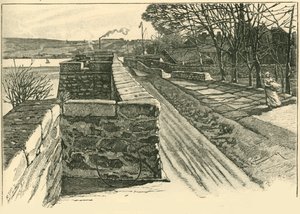 En las murallas de Berwick, mirando al otro lado del Tweed, 1898 de Unbekannt