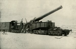 Uno de los monstruosos cañones británicos, 1919 de Unbekannt