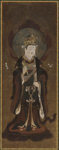 Uno de los doce deva: Taishaku-ten Indra, finales del siglo XV-principios del siglo XVI