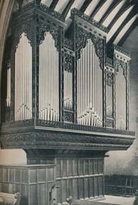 Órgano en la Iglesia Parroquial de Towyn, c1910 de Unbekannt