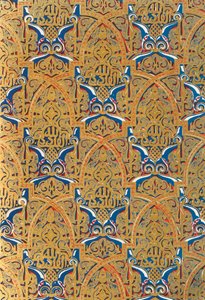 Ornamento en paneles en las Paredes, Salón de los Embajadores, 1907 de Unbekannt