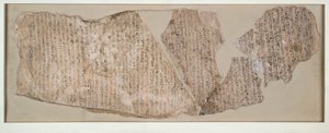 Ostracon, inscrito en hierático, XIX Dinastía c1292 AC - c1190 AC de Unbekannt