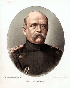 Otto von Bismarck, estadista alemán, c1880 de Unbekannt