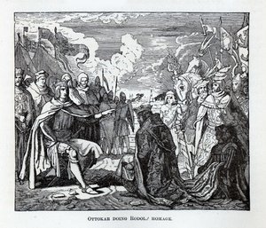 Ottokar rinde homenaje a Rudolf de Unbekannt