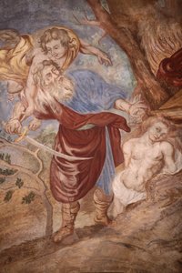 Iglesia de Nuestra Señora de la Asunción. Abraham sacrificando a su hijo, Cordon, Francia de Unbekannt