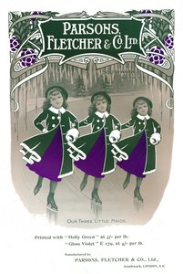 Nuestros Tres Pequeñas Doncellas - Anuncio de Parsons, Fletcher & Co. Ltd