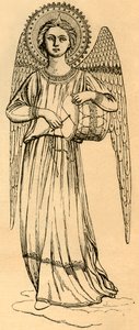 Copia de contorno de un ángel pintado por Fra Angelico, 1881 de Unbekannt