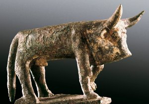 Buey, escultura de bronce de Unbekannt