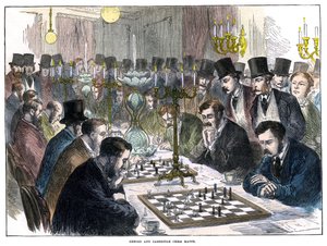 Partida de ajedrez entre Oxford y Cambridge, siglo XIX