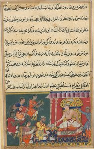Página de Cuentos de un loro Tuti-nama: Octava noche: El astrólogo predice una calamidad..., 1558-1 de Unbekannt
