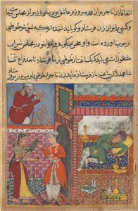 Página de Cuentos de un Loro Tuti-nama: Décima noche: El hijo del visir recibe la magia..., c. 156