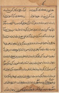 Página de Cuentos de un loro Tuti-nama: página de texto, c. 1560 de Unbekannt