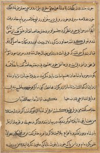 Página de Cuentos de un loro Tuti-nama: página de texto, c. 1560 de Unbekannt