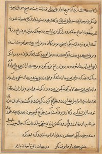 Página de Cuentos de un loro Tuti-nama: página de texto, c. 1560 de Unbekannt