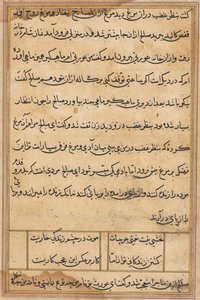 Página de Cuentos de un Loro Tuti-nama: página de texto, c. 1560 de Unbekannt