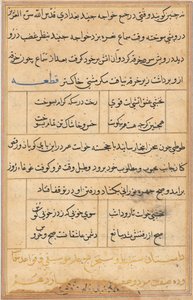 Página de Cuentos de un loro Tuti-nama: página de texto, c. 1560
