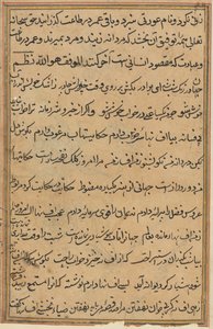Página de Cuentos de un loro Tuti-nama: página de texto, c. 1560 de Unbekannt