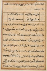Página de Cuentos de un Loro Tuti-nama: página de texto, c. 1560 de Unbekannt
