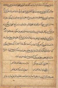 Página de Cuentos de un loro Tuti-nama: página de texto, c. 1560 de Unbekannt