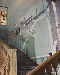 Fresco pintado para una escalera de Unbekannt